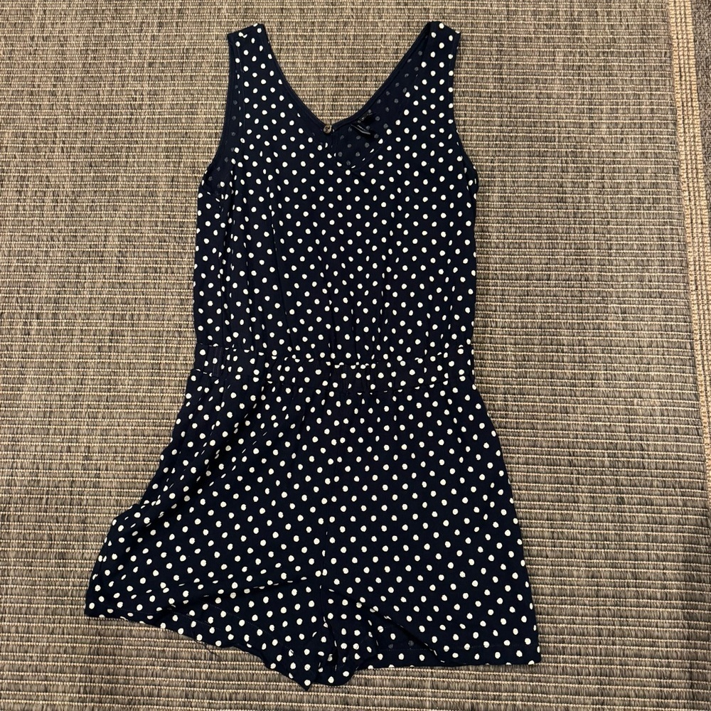 Vero Moda Black and White Polka Dot Romper
